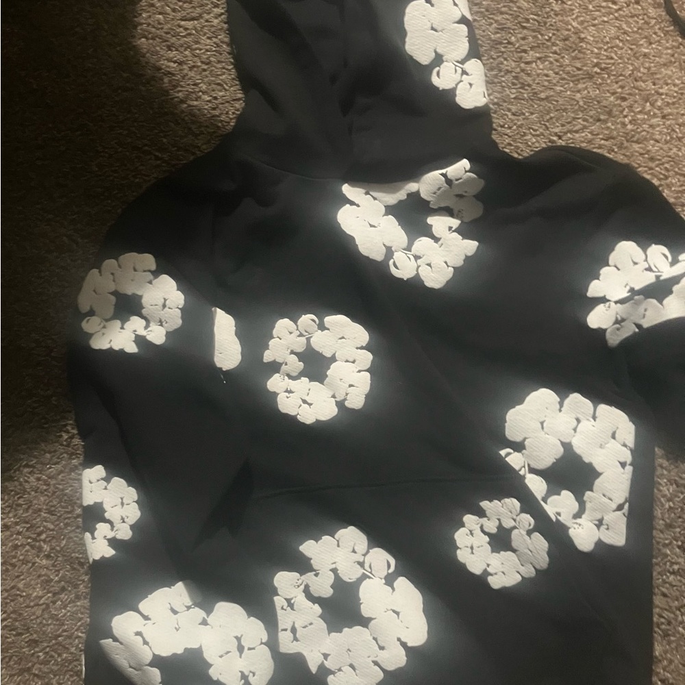 Black and White Patterned Hoodie